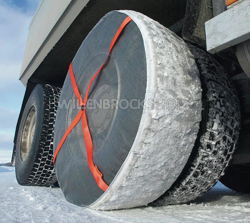Autosock Anfahrhilfe Größe 68 E - Einzigartiger Grip auf Schnee