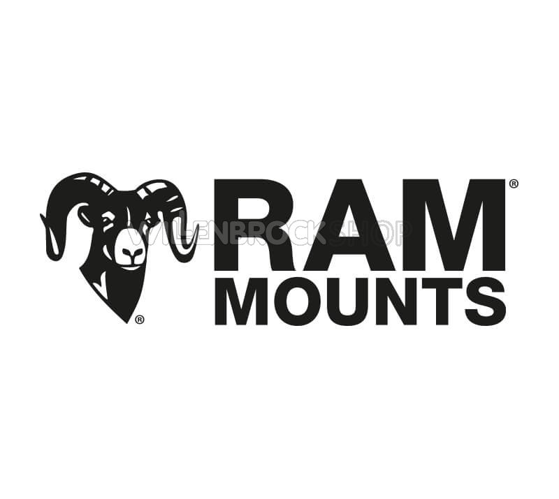 RAM Mounts Tablet-Halterung für 9-10,5 Zoll Tablets inkl. Gegenplatte -  C-Kugel (1,5 Zoll), Tab-Tite Halteschale, kurzer Verbindungsarm