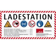 Sicherheitskennzeichnung für Ladestation